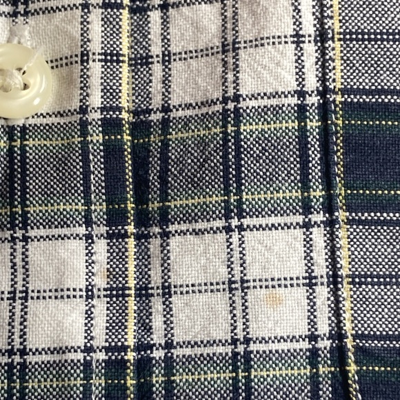 Mens Pre Owned Vintage Sun & River Plaid Button Down Blue & White XXL - Picture 8 of 8
